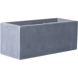 Γλάστρα Πήλινη Ορθογώνια Moody Γκρι M 60x30x30cm - Supergreens