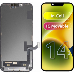 JK Οθόνη LCD In-Cell για Apple iPhone 14, Μαύρη