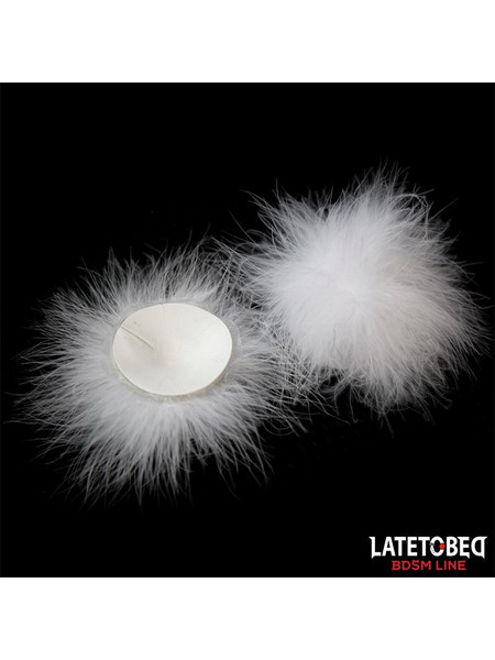 Nipple Covers with Feather