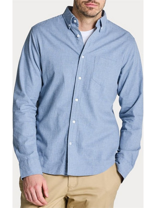 Gant Ανδρικό Πουκάμισο Μακρυμάνικο 3220077-462 Dusk Blue