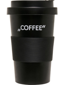 Lettered Coffee Mug black one