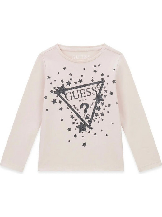 Guess Logo Παιδικό T-Shirt Μακρυμάνικο Λιλά K6BI03K5796-A62H