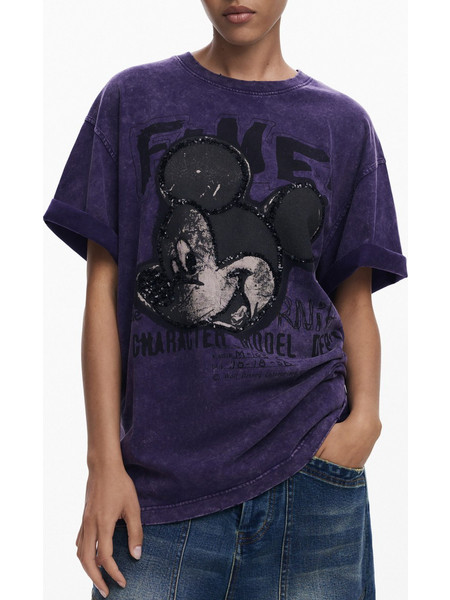 Desigual Womens Short-sleeve T-shirt Purple 25WWTK60_VI2010
