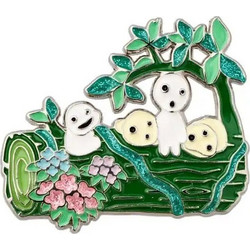 Princess Mononoke Metal Brooch Kodama
