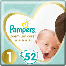 Pampers Premium Care Πάνες No1 2-5kg 52τμχ