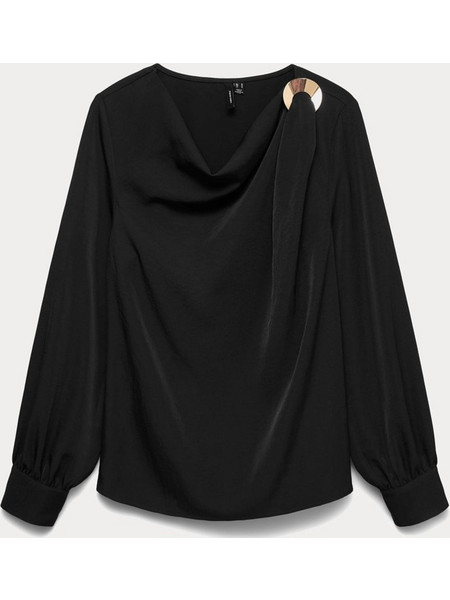 TOP VERO MODA VMMILANI L/S O-NECK TOP WVN BTQ BLACK VERO MODA