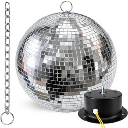 Light4Me MBM 40 - Μπάλα Disco 40 cm με Περιστρεφόμενο Μοτέρ