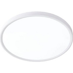 Inlight Πλαφονιέρα οροφής LED 50W 3CCT (by switch on base) σε λευκή απόχρωση D:60x2,5cm (42036-A-White)