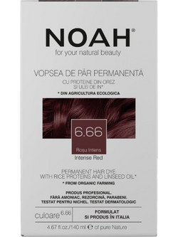 Noah Permanent Hair Colour 6.66 Hair Colour Red Intence Μόνιμη Βαφή Μαλλιών 140ml