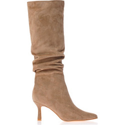 Μπότες πούρο σούετ με σούρες