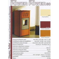 Cola Termo Power 30 Σόμπα Pellet Καλοριφέρ 28.4kW