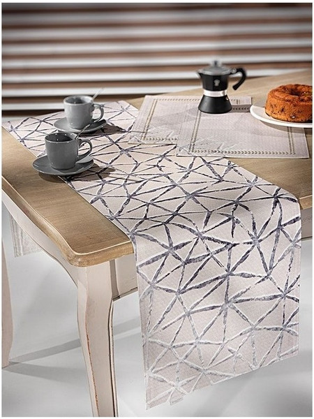 Runner μπεζ με σχέδια 40x175 εκατ. Beige