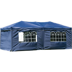Lifetime Garden Πτυσσόμενο Κιόσκι Τέντα gazebo Partytent με Μεταλλικό σκελετό Αδιάβροχο 3x6x2.5 m σε Μπλε Χρώμα, 46031 - Lifetime Garden