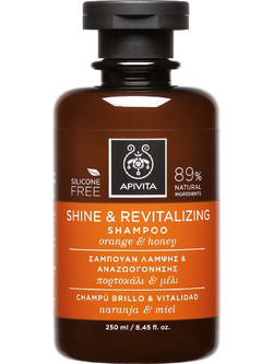Apivita Shine & Revitalizing Πορτοκάλι & Μέλι Σαμπουάν 250ml