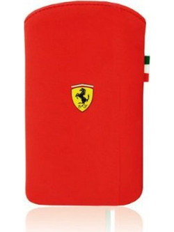 Θήκη Scuderia Ferrari Nubuck Pouch Simple (FENUV1RE) Universal Κόκκινο
