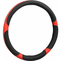 Κάλυμμα τιμονιού PVC κόκκινο-μαύρο Grip 37-39cm
