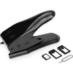 Dual SIM Cutter - Εργαλείο Κοπής Καρτών SIM σε Micro SIM & Nano SIM με Δύο Υποδοχές - Μαύρο