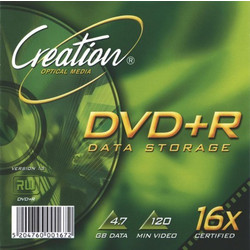 Creation DVD+RW 4.7Gb 120min 16x Speed 10τμχ