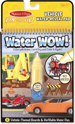 Melissa & Doug Water wow βιβλίο ζωγραφικής με νερό Οχήματα Κωδικός 15375