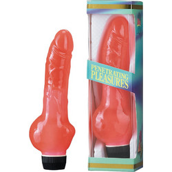 Seven Creations Perfect Pleasures Jelly Ρεαλιστικός Δονητής Δονητής Jelly 20.5cm Coral