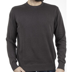 Double Ανδρική Πλεκτή Μπλούζα Round Neck KNIT-19 Ανθρακί