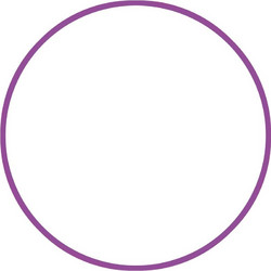 Χούλα-Χουπ HQ 60cm - Φ19mm - 230gr, Μωβ 98804