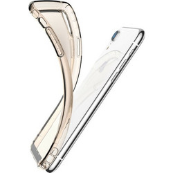 BASEUS(R) Safety Airbag Case TRANSPARENT GOLD (IPHONE XS MAX) ARAPIPH65-SF0V