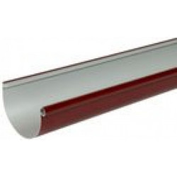 Nicoll Πλαστική Υδρορροή Κεραμιδί Nicoll LG25R Λούκι Τιμή Ανά Μέτρο LG25R