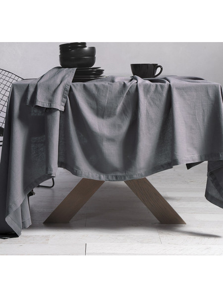 Τραπεζομάντηλο (150x300) Nef-Nef Homeware Cotton Linen Grey