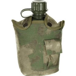 MFH US Canteen 1L w/ Cover - A-Tacs FG