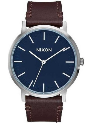 Nixon Porter Ανδρικό Ρολόι με Καφέ Δερμάτινο Λουράκι A1058-879-00