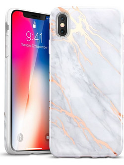 Θήκη ESR MARBLE για APPLE IPHONE X - ΓΚΡΙ ΛΕΥΚΟ