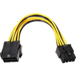 Καλώδιο Επέκτασης Ρεύματος PCI-E 8PIN Αρσ σε 8PIN Θηλ (OEM)