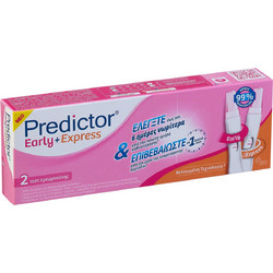 Omega Pharma Predictor Early & Express Τεστ Εγκυμοσύνης 2τμχ