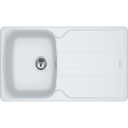 Franke Antea AZG 611-86 Polar White Ένθετος Νεροχύτης Γρανίτη Αντιστρεφόμενος 86x50cm