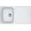 Franke Antea AZG 611-86 Polar White Ένθετος Νεροχύτης Γρανίτη Αντιστρεφόμενος 86x50cm