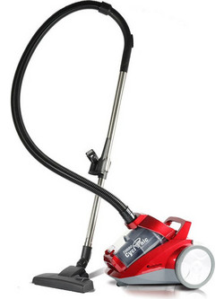Turbotronic TT-CV04 Red Ηλεκτρική Σκούπα 1400W χωρίς Σακούλα 4lt