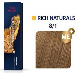 Wella Koleston Perfect Me+ Rich Naturals 8/1 Ξανθό Ανοιχτό Σαντρέ Μόνιμη Βαφή Μαλλιών 60ml