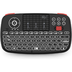 Riitek Rii i4 Black Ασύρματο Πληκτρολόγιο με TouchPad