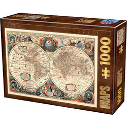 Puzzle D-Toys Vintage Map 1000 Κομμάτια 75710