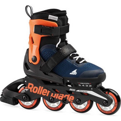 Rollerblade Microblade'20 Inline Αυξομειούμενα Rollers Ενηλίκων Μαύρα Πορτοκαλί 43.070621