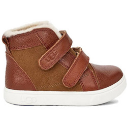 UGG Rennon Παιδικά Μποτάκια Ταμπά με Σκρατς και Γούνα 1104989T-CHE