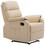 Woodwell Πολυθρόνα Relax Δερματίνη Μπεζ Comfort Ε9732,1