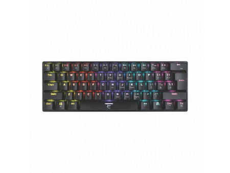 White Shark Shinobi GK-2022 Μηχανικό Gaming Πληκτρολόγιο 60% με Outemu Blue Διακόπτες RGB Black