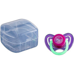 Honey Baby Πιπίλα Σιλικόνης Νυκτός 0-6m Glow in The Dark Unicorn Purple Fuchsia