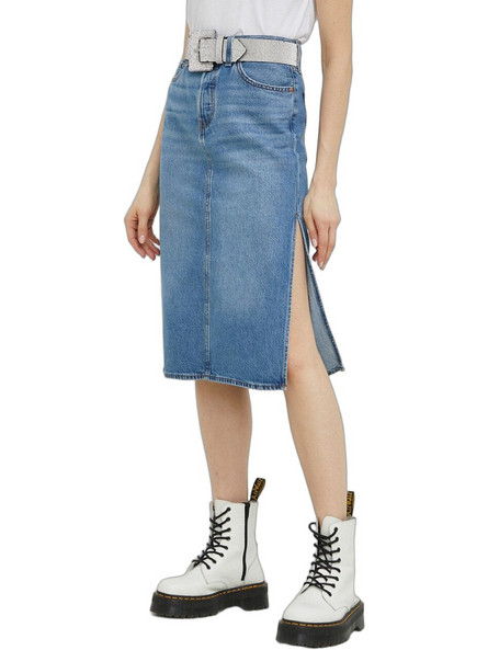 Levi's Μίντι Φούστα Τζιν Ψηλόμεση Pencil Μπλε A4711-0000