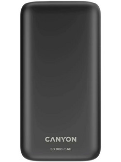 Canyon PB-301 Power Bank 30000mAh 20W με 2 Θύρες USB-A & Θύρα USB-C Power Delivery & Quick Charge 3.0 Black