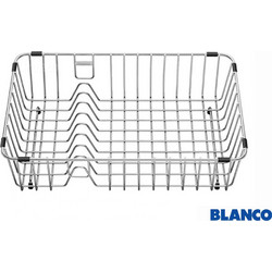 Blanco Στεγνωτήριο Πιάτων Γούρνας από Ανοξείδωτο Ατσάλι Ασημί 40.6x25.1cm