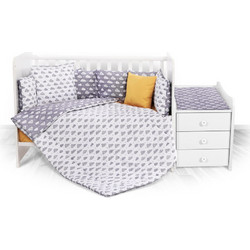 Lorelli Clouds Σετ Κούνιας Grey 6τμχ 20800054901