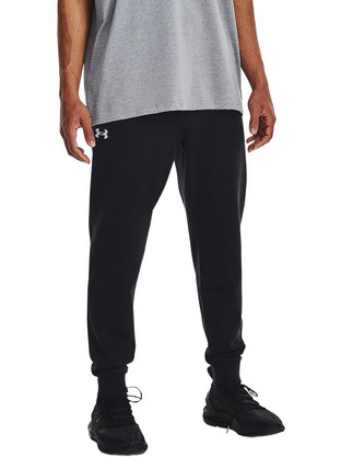Under Armour Rival Ανδρικό Παντελόνι Φόρμας με Λάστιχο Μαύρο 1379774-001
